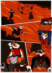 absurd_res alpha_channel anthro burning burnt_clothing butt butt_on_fire clothing comic dreamworks exposed_butt felid female fire hi_res kung_fu_panda lava mammal master_tigress pain pantherine panties solo tail the-killer-wc tiger underwear uniform