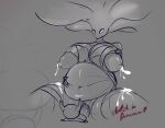 anthro arcus_valarian band_(marking) belly big_belly blue_eyes bodily_fluids breasts female genitals hi_res hollow_knight horn incest_(lore) lactating larger_penetrated male male/female markings milk mother_(lore) mother_and_child_(lore) mother_and_son_(lore) nipples parent_(lore) parent_and_child_(lore) parent_and_son_(lore) penetration penis projectile_lactation sex size_difference smaller_male son_(lore) team_cherry the_knight_(hollow_knight) thick_thighs vein white_lady_(hollow_knight)
