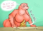 anthro big_breasts boob_hat breasts computer domestic_ferret duo electronics felid female fluffy keyboard male mammal marta_(themuffinly) muffin_(themuffinly) mustelid musteline pantherine size_difference themuffinly tiger true_musteline weasel