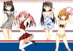  5_nenme_no_houkago bikini kantoku kurumi_(kantoku) miyaguchi_hiromi miyaguchi_kei panties photoshop shizuku_(kantoku) skirt swimsuit thighhighs underwear 