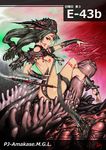  1girl amasaki_(amakasa_r) butt_crack green_hair hat legs_crossed looking_at_viewer low_twintails monster pussy_juice red_eyes soul_calibur talim tonfa twintails weapon 