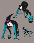 alien arttatoe athletic ben_10 butt cartoon_network chaquetrix collage female hi_res humanoid kineceleran solo