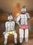 clothing duo hrkc male male/male microsoft minecraft mojang underwear wolf_(minecraft) xbox_game_studios