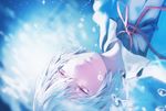  ayanami_rei blue_hair chkuyomi neon_genesis_evangelion red_eyes school_uniform short_hair solo underwater 