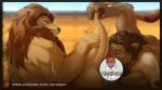 anal animated anthro duo felid fur lion male male/male mammal mane oral pantherine rimming savana sex tail zenthetiger
