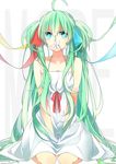  aqua_eyes aqua_hair bad_id bad_pixiv_id dress flower hatsune_miku hibiya long_hair ribbon solo twintails vocaloid 