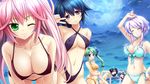  ashina_awayuki bikini black_hair cleavage erect_nipples game_cg gray_hair green_hair hakua_kodama maid maitai_paseri maki_yahiro melody_fork minazuki_haruka misha_(nosferatu_no_omocha) moon nosferatu_no_omocha pink_hair riri_(nosferatu_no_omocha) swimsuit twintails wink 