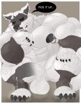 anthro balls barazoku big_balls big_penis bodily_fluids breasts canid canine canis clothing death_(puss_in_boots) dreamworks erection feet fur genital_fluids genitals hi_res humanoid_genitalia humanoid_penis hyper incrediblecrocodile male mammal muscular muscular_anthro muscular_male nipples pecs penis puss_in_boots_(dreamworks) red_eyes simple_background solo sweat sweatdrop sweaty_balls sweaty_breasts sweaty_feet sweaty_genitalia sweaty_legs sweaty_thighs teeth white_body white_fur wolf