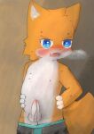 absurd_res anthro felid feline genitals hi_res kumokoro male male/male mammal penis unknown_artist
