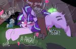 absurd_res duo equid equine female feral friendship_is_magic hasbro hi_res horn horse knot male male/female mammal my_little_pony mythological_creature mythological_equine mythology penetration pony starlight_glimmer_(mlp) text timberwolf_(mlp) tombstonnie trixie_(mlp) unicorn