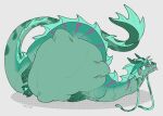 abdominal_bulge ambiguous_gender blep chowfur dragon eastern_dragon feral foulfur_(artist) green_body hi_res mythological_creature mythological_scalie mythology purple_stripes scalie stripes struggling struggling_prey tongue tongue_out vore