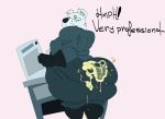  absurd_res animal_humanoid anthro bear big_butt bigbun_3 bodily_fluids boots breasts bun-e butt clothing clothing_grab cum cum_on_butt disappointed female footwear genital_fluids gloves handwear hi_res huge_butt humanoid looking_back mammal mammal_humanoid nipple_outline polar_bear prank shoes solo standing uniform ursid_humanoid ursine 