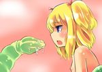  blonde_hair blush breasts freedomthai highres meat_hunter monster nipple nipples nude slug small_breasts tears tentacle twintails 