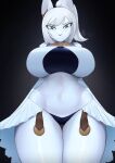 alipse anthro big_breasts breasts clothing female final_fantasy final_fantasy_ix freya_crescent hair solo square_enix thick_thighs white_body white_hair