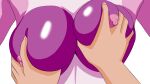  animated anthro areola big_breasts breast_fondling breast_grab breast_play breasts doggyshel female fondling hand_on_breast hi_res human lovander mammal nipples nude pal_(species) palworld pink_areola pink_body pink_nipples pocketpair simple_background white_background 