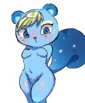 animal_crossing anthro blush breasts featureless_breasts female heart_eyes heart_nose heart_symbol hi_res ione_(animal_crossing) keminoai_omi mammal nintendo rodent sciurid solo tree_squirrel