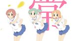  fecchan necktie nichijou school_uniform skirt tachibana_misato weboshii 