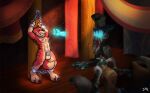  anthro arms_tied auction bidding blizzard_entertainment bound canid canine chain chained chained_cuffs chained_to_pole chastity_belt chastity_belt_only chastity_cage chastity_cage_only chastity_device chastity_device_only disembodied_hand femboy fennec_fox fox genitals ghost_hands group hi_res legs_tied locked_up male male/male mammal muscular muscular_male nipple_fetish nipple_piercing nipple_play nipple_pull nipple_ring nipples nude pain penis piercing piercing_pull pinup pose ring_piercing saylir scalie sethrak slave slave_auction slave_market submissive submissive_anthro submissive_male true_fox vulpera warcraft 