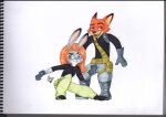action_pose alternative_fashion anthro biped black_clothing black_eyebrows black_nose black_topwear boots bottomwear breasts brown_body brown_fur brown_markings canid canine cheek_tuft claws clothed clothed_anthro clothed_female clothing cosplay crossover crossover_cosplay damoart dipstick_ears disney dress ear_markings ear_piercing extended_arm eyebrows eyelashes facial_tuft fan_character fangs female female_anthro fingers fist fluffy footwear foreshortening fox front_view fur fur_markings fur_tuft furgonomics glistening glistening_eyes gloves green_background grey_boots grey_clothing grey_footwear grey_gloves grey_handwear hair half-closed_eyes handwear head_tuft kim_possible kimberly_ann_possible looking_at_viewer mammal markings midriff multicolored_body multicolored_clothing multicolored_ears multicolored_fur multicolored_tail narrowed_eyes neck_tuft open_mouth open_smile orange_body orange_fur orange_hair piercing pose prick_ears pupils purple_eyes red_body red_ears red_fox red_fur red_tuft signature simple_background simple_coloring smile smiling_at_viewer snout standing tail tail_tuft teeth topwear traditional_media_(artwork) true_fox tuft zootopia