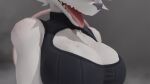 16:9 2024 3d_(artwork) anthro big_breasts blender_cycles breasts clothed clothing digital_media_(artwork) female freckles fur hi_res humanoid mammal mikeyrenders murid murine officer_flint_(foretbwat) rat rodent simple_background smile solo tail teeth tongue tongue_out warfare_machine white_body white_fur widescreen