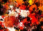  brown_hair hakurei_reimu japanese_clothes long_hair miko red_eyes ruuya_higashino touhou 