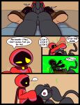 2024 anthro anthro_penetrated anus big_butt black_anus black_body black_border black_pussy blue_clothing blue_hood blue_robe blush border brown_clothing brown_footwear brown_shoes butt cape choker clothing comic dialogue domestic_cat dot_eyes duo ellipsis english_text felid feline felis fellatio female female_penetrated footwear fur genitals grey_body grey_fur grey_hair hair hi_res humanoid humanoid_on_anthro humanoid_penetrating humanoid_penetrating_anthro interspecies jewelry leo_the_magician magic male male/female male_penetrating male_penetrating_female mammal motion_lines necklace no_pupils onomatopoeia oral penetration penile pink_choker pink_eyes pink_jewelry pink_necklace ponytail pussy red_cape red_clothing red_hood red_robe robe sex shadow_creature shoes sofia_(ultilix) sound_effects speech_bubble surprised text ultilix yellow_eyes