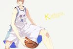  bad_id bad_pixiv_id bad_proportions basketball basketball_uniform blonde_hair character_name kise_ryouta kuroko_no_basuke male_focus sara666 solo sportswear yellow_eyes 