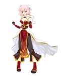  breasts champion cosplay double_bun fastbond ibaraki_kasen medium_breasts pink_eyes pink_hair ragnarok_online solo touhou 