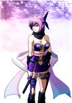  1girl ayane ayane_(doa) breasts cielociel dead_or_alive highres large_breasts ninja_gaiden ninja_gaiden_sigma_2 purple_hair red_eyes solo tecmo 