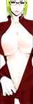  1girl blonde_hair bodysuit breasts cleavage glasses kangoku_gakuen large_breasts looking_at_viewer no_bra prison_school shiraki_meiko solo 