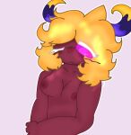 2024 ambiguous_gender animal_humanoid anthro arachnid arachnid_humanoid arm_grab arthropod arthropod_humanoid blonde_hair blush breasts crossgender dark_body dark_skin dark_taranza digital_drawing_(artwork) digital_media_(artwork) exposed_breasts eyelashes female gynomorph hair hi_res horn humanoid humiliation hypnotic_eyes insect intersex kirby_(series) kirby_triple_deluxe lipstick looking_at_viewer makeup medium_breasts nintendo nipples nude one_eye_closed shaded short_hair simple_background skinny slim solo spider spider_humanoid super_kirby_clash teeth thehorneytea trans_(lore) trans_woman_(lore) white_eyelashes