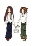  asakura_hao asakura_yoh asakura_you brothers highres multiple_boys shaman_king siblings twins 