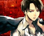  bad_id bad_pixiv_id black_hair futaba_hazuki jacket_over_shoulder levi_(shingeki_no_kyojin) male_focus shingeki_no_kyojin solo 