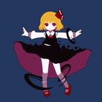  blonde_hair chaba_(hortensia) darkness hair_ribbon outstretched_arms red_eyes ribbon rumia short_hair solo spread_arms touhou 