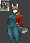 2025 absurd_res anthro biped breasts brown_body brown_fur brown_hair brown_tail canid canine clothed clothed_anthro clothed_female clothing digital_drawing_(artwork) digital_media_(artwork) female fox front_view fur green_eyes hair hi_res looking_at_viewer mammal smile solo standing tail treyer