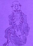 animate_inanimate anthro bone bovid caprine clothed clothing collar female hi_res hip_focus hoodie living_clothing mammal redwood_(artist) shark_tail shark_teeth sheep simple_background small_chest solo solo_focus tail thick_tail topwear wide_hips