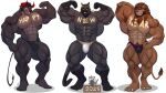 2025 2_horns abs anthro armpit_hair barazoku barefoot beard black_body black_clothing black_fur black_hair black_speedo black_swimwear black_tail_tip blep body_hair bovid bovine brown_body brown_fur brown_hair cattle chest_tuft claws clothed clothing deltoids dipstick_tail facial_hair feet felid flexing flexing_bicep flexing_both_biceps fur gloves_(marking) grey_body grey_fur group hair hand_tattoo happy_new hi_res holidays horn leg_markings lion long_hair male mammal markings muscular muscular_thighs new_year new_year_2025 nwilara obliques pantherine pecs purple_eyes red_eyes red_horn serratus smile socks_(marking) speedo speedo_only swimwear tail tail_markings tail_tuft tattoo text text_on_body text_on_chest toe_claws tongue tongue_out topless trio tuft white_clothing white_speedo white_swimwear yellow_eyes