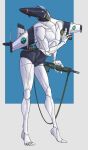 aeromorph aircraft aircraft_humanoid airplane anthro athletic athletic_male automatkarbin feet fin gun hi_res holding_magazine_(gun) humanoid_feet humanoid_hands jet krowbutt living_aircraft living_machine living_vehicle looking_at_viewer machine magazine_(gun) male metallic_body nude plantigrade pose ranged_weapon roundel saab saab_lansen simple_background slim_male solo standing swedish_air_force tail tail_fin tiptoes vehicle weapon white_body wings