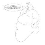 absurd_res anthro buxim date hi_res male moobs obese overweight shy size_difference sketch solo speech_bubble text