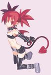  artist_request bat_wings demon_tail disgaea etna solo tail thighhighs wings 