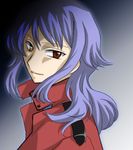  anew_returner bad_id bad_pixiv_id celestial_being_uniform gundam gundam_00 jacket lowres onyx_(artist) purple_hair red_eyes solo 