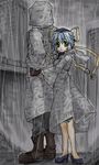  1girl blue_hair hoshino_yumemi lowres oekaki planetarian rain ribbon 