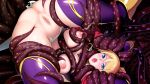  1girl anus armor ass blonde_hair blue_eyes blush braid breasts censored folded game_cg grabbing_another&#039;s_breast groping large_breasts large_variant_set long_hair looking_at_viewer lunatic_knight magical_girl mosaic_censoring nanao_(mahaya) nipple_stimulation nipples non-web_source ochite_iku_seisenshi_lunatic_angels official_art open_mouth ponytail purple_thighhighs pussy restrained saliva shindo_kuriko solo spread_legs suspension sweat tentacle_pit tentacle_sex tentacles thighhighs torn_clothes upside-down variant_set 