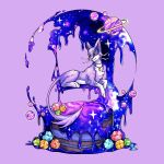 absurd_res ambiguous_gender cake candy dessert feral food fur galaxy generation_5_pokemon hi_res jewelry liepard necklace nintendo paws pink_body pink_fur planet pokemon pokemon_(species) solo spots tail unknown_artist white_body white_fur yellow_eyes yemao_(kianyemao)