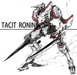  ichitomo mecha no_humans pacific_rim sketch tacit_ronin weapon 