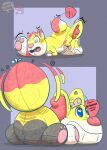 absurd_res canid canine canis domestic_dog dustyerror fennekin fox generation_6_pokemon hi_res inanimate_transformation male mammal nintendo permagrin plushie pokemon pokemon_(species) swirling_eyes toy toy_transformation transformation upside_down