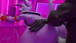 2024 anal anal_penetration anthro beerus big_butt blender_(artwork) body_jewelry butt canid canine canis club_background digital_media_(artwork) doggystyle domestic_cat domizoni dragon_ball dragon_ball_super duo felid feline felis from_behind_position furniture genitals hi_res jewelry male male/male mammal open_mouth penetration penis purple_body sex table wolf wolf_(petruz) yellow_eyes