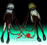  blonde_hair blood corpse_party corpse_party_2 guro headband homura_chiyomi ito_ayame school_uniform serafuku white_hair 