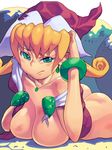  bad_id bad_pixiv_id blonde_hair breasts curly_hair hat highres large_breasts metata sandra_witch sandra_witch_(character) solo 