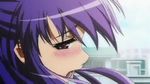  blush fujino_shion hatsu_inu purple purple_eyes purple_hair 